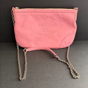 Beautiful Trendy Pink Faux‑Leather Shoulder Bag